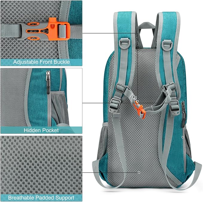 G4Free Mini 10L Hiking Daypack Small Hiking Backpack Cycling Compact Shoulder - Image 6