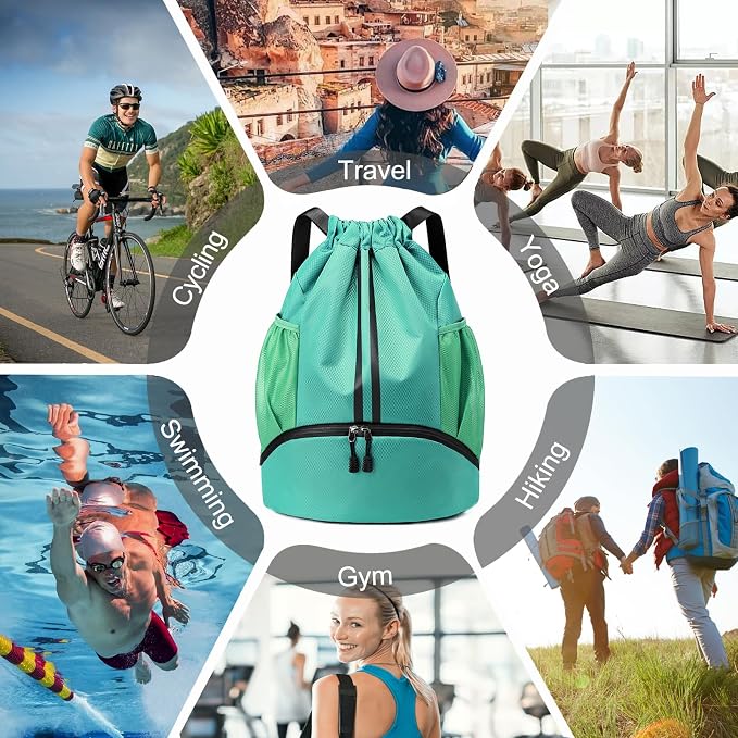 Hoedia Sports Drawstring Backpack - Image 9