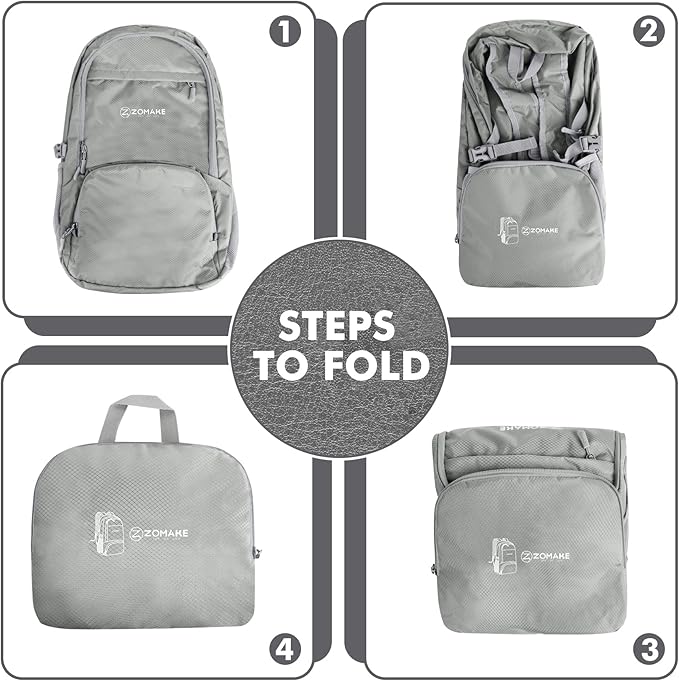 ZOMAKE Lightweight Packable Backpack 30L, Foldable Hiking Backpacks Water - Image 5