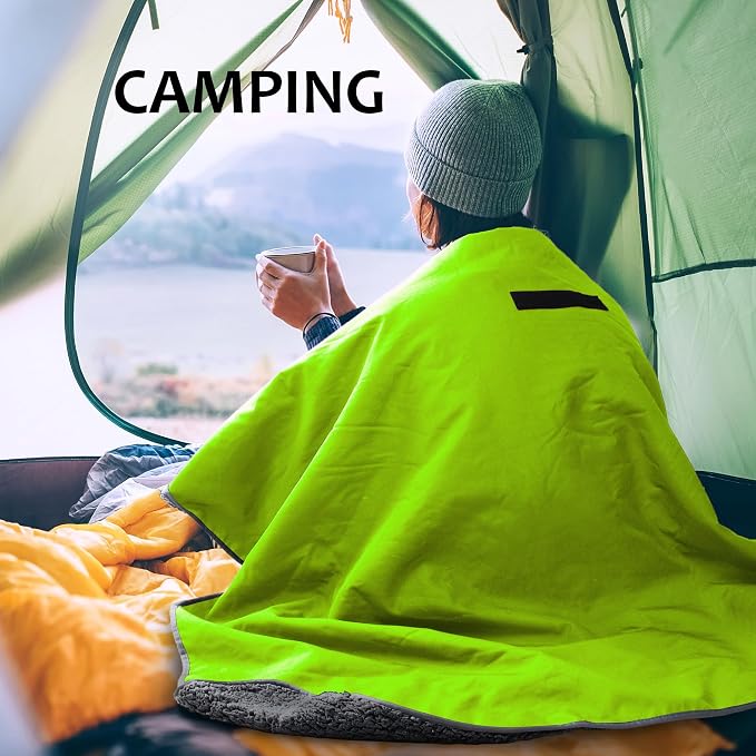 Tirrinia Large Waterproof Outdoor Blanket, Soft Warm Windproof Stadium Blanket - Image 5