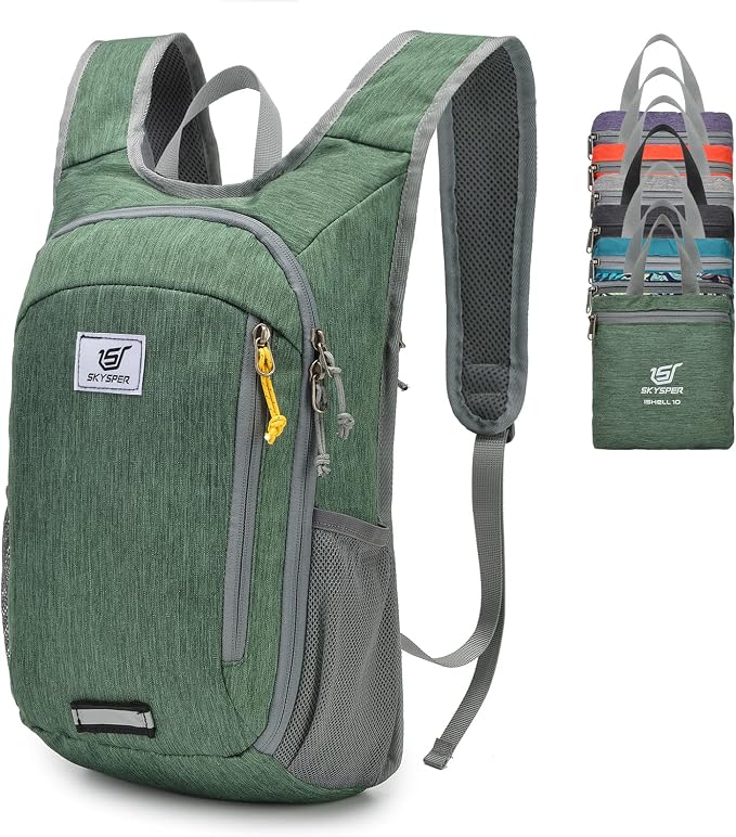 SKYSPER Small Daypack 10L Hiking Backpack Packable Lightweight Travel Day Pack by SKYSPER