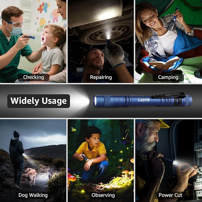 Lepro LED Pen Flashlights, Lightweight, Waterproof Pocket Flashlight - Image 5