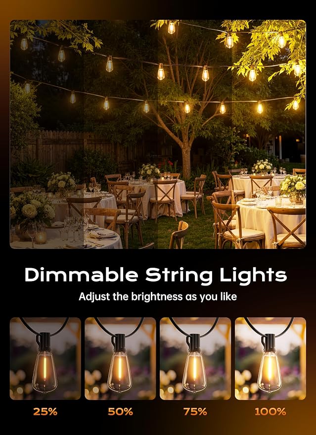 Minetom 100FT Outdoor-String-Lights - Image 2