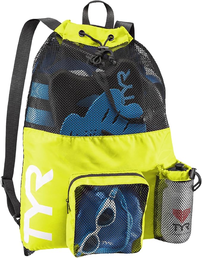 TYR Big Mesh Mummy Backpack for Wet Swimming, and Workout Gear by TYR