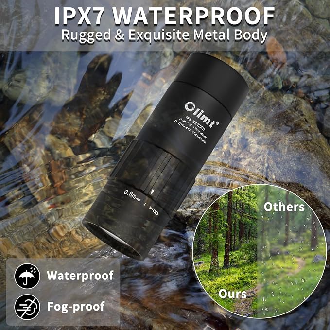 Olimt 8x25 Monocular Telescope, Mini Pocket Compact Small Size Portable - Image 6