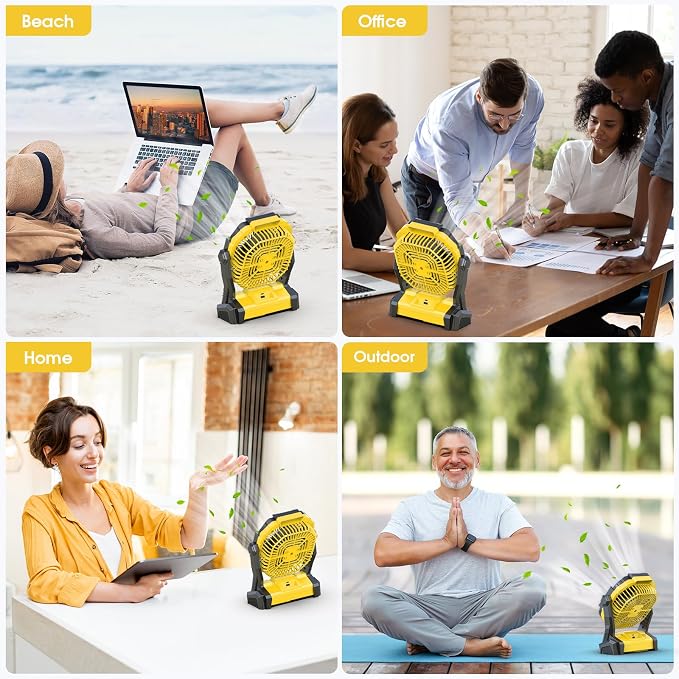 ONLYNEW Portable Fan Rechargeable, 20000mAh Cordless Battery Powered Fan - Image 7