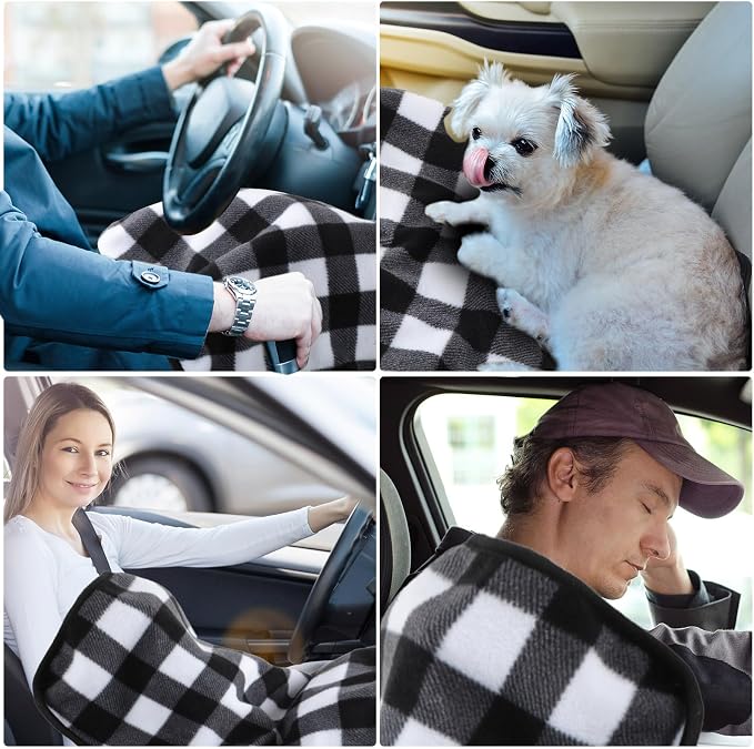 Tuanse 16 x 16 Inches Car Electric Blanket 12 Volt Heated Car Blanket - Image 7