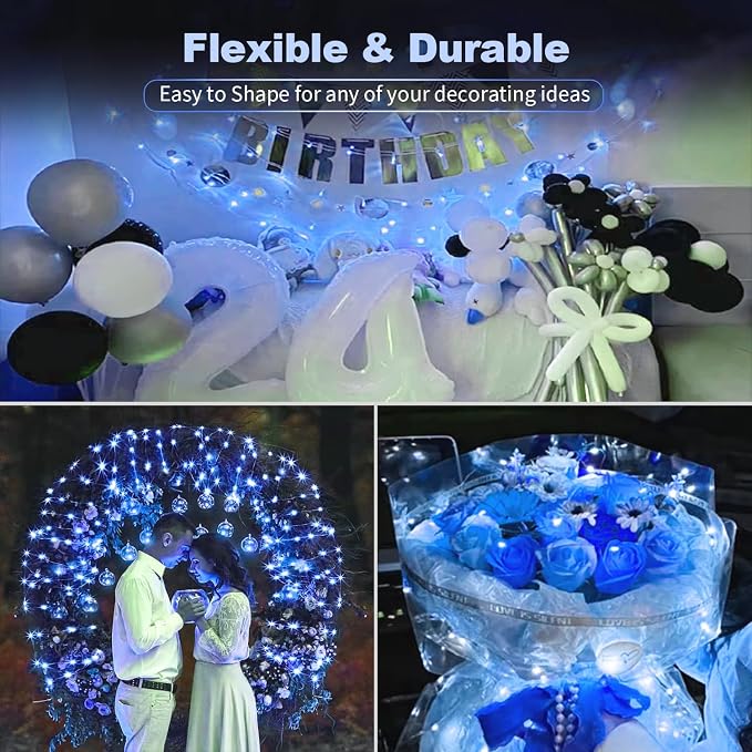 20 Pack LED Fairy Lights Battery Operated, 3 Features Blinking Slowly Blinking - Image 3
