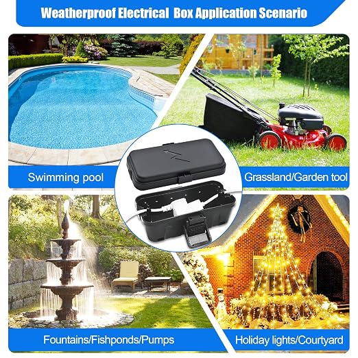 Hrensaw Small Weatherproof Electrical Connection Box, Outdoor Electrical Box - Image 7