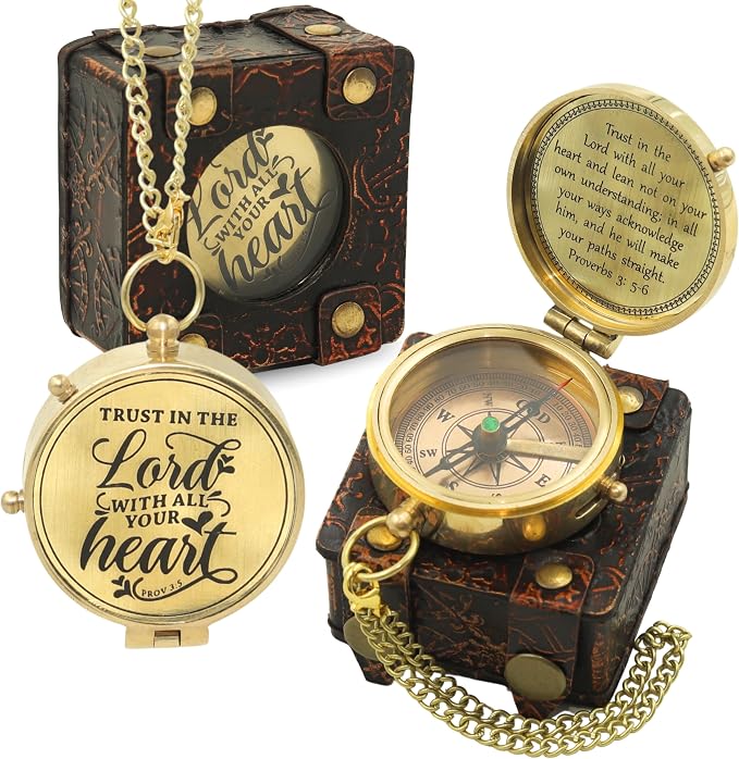 Handmade Brass Antique Compass by ELYTHOS