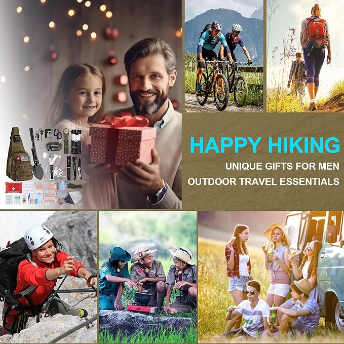 Survival Kit, Gifts for Christmas Men, First Aid Kit - Image 7