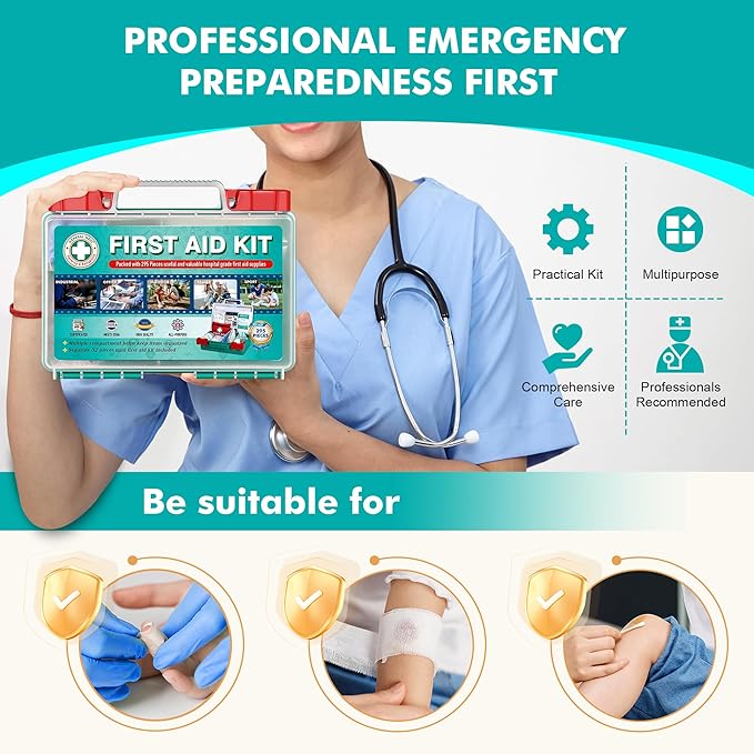General Medi 295 Pieces Professional First Aid Kit - Image 5