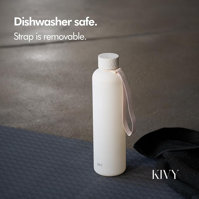 KIVY Slim Water Bottle 32oz Fits Backpack & Cupholder - Image 3