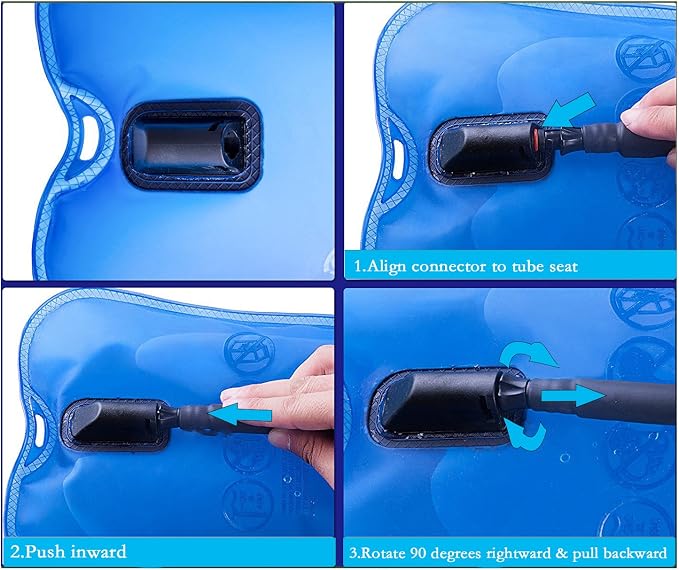 WACOOL 3L 3Liter 100oz BPA Free EVA Hydration Pack Bladder, Leak-Proof Water - Image 5
