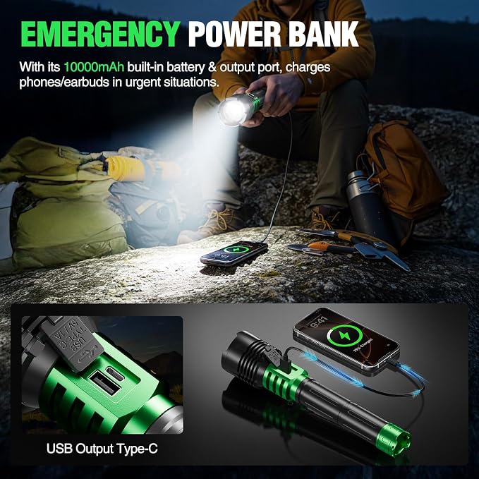 WdtPro Rechargeable LED Flashlights High Lumens, Super Bright 90000LM - Image 6
