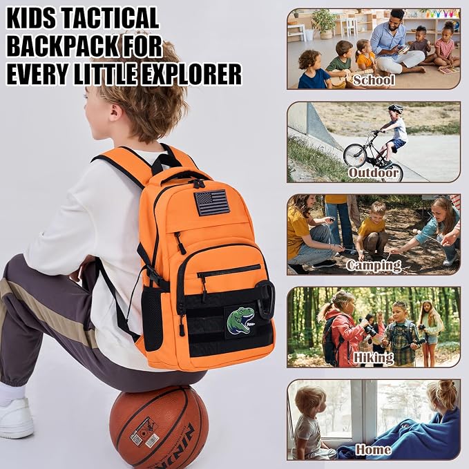 Kids Tactical Backpack Army Molle Bookbag Military Boys Backpack - Image 6