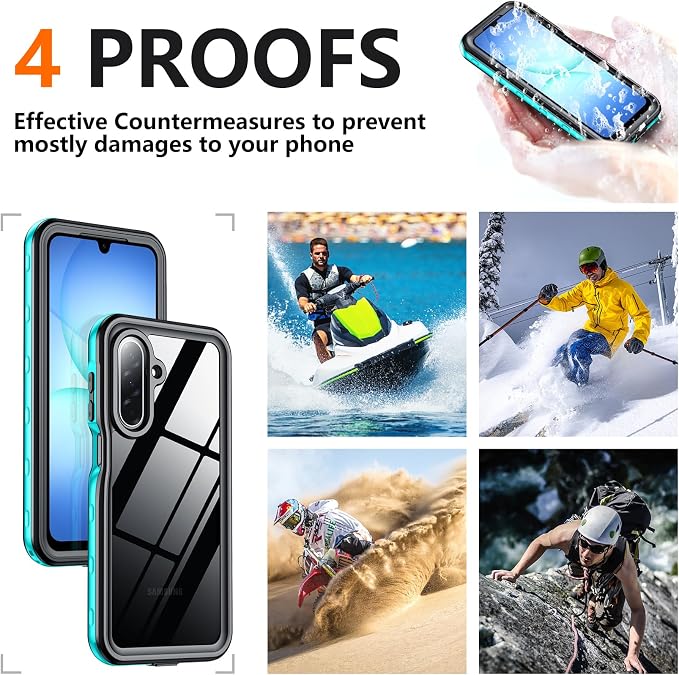 SPIDERCASE for Samsung Galaxy A17 Waterproof Case, IP68 Waterproof Case - Image 7