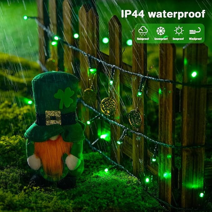 JMEXSUSS 200 LED Christmas Lights Outdoor, 66ft Connectable Green String Lights - Image 5