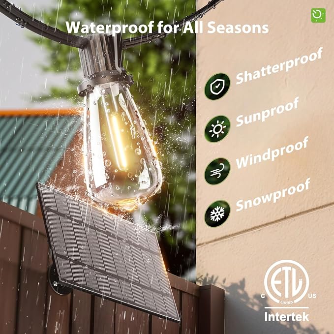 KYY 78FT Solar String Lights Outdoor - Image 4