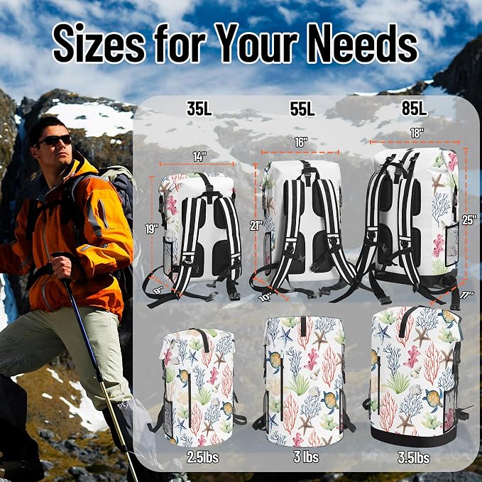 Dry Bag Waterproof for Women Men, 5L Roll Top Lightweight Dry Storage and - Image 3