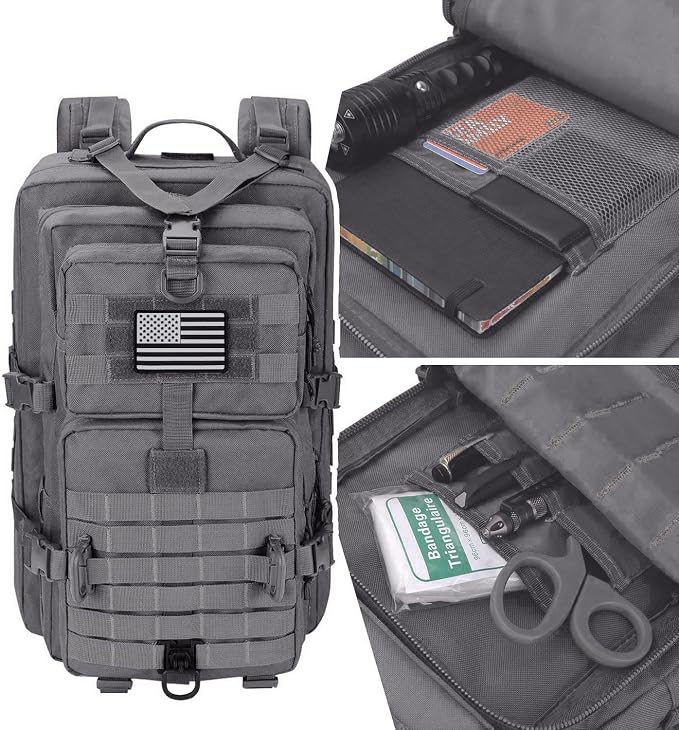 Hannibal Tactical MOLLE Assault Backpack, Tactical Backpack Military Army - Image 3