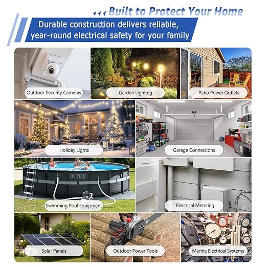 NineLeaf Junction Box, ABS Plastic Box IP65 Waterproof Outdoor Dustproof Water - Image 5