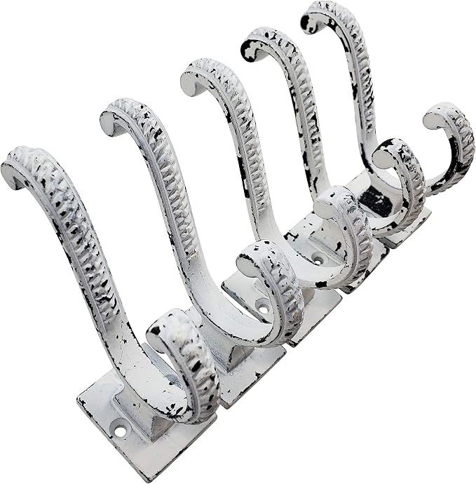 Claimed Corner Iron Scroll Coat Hooks - Image 6