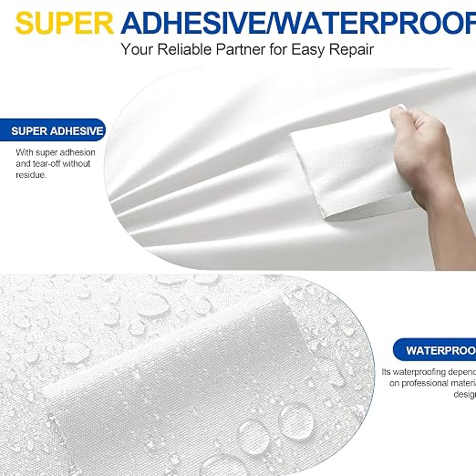 Fabric Repair Tape, Self Adhesive Canvas Repair Patch, Waterproof Outdoor - Image 4