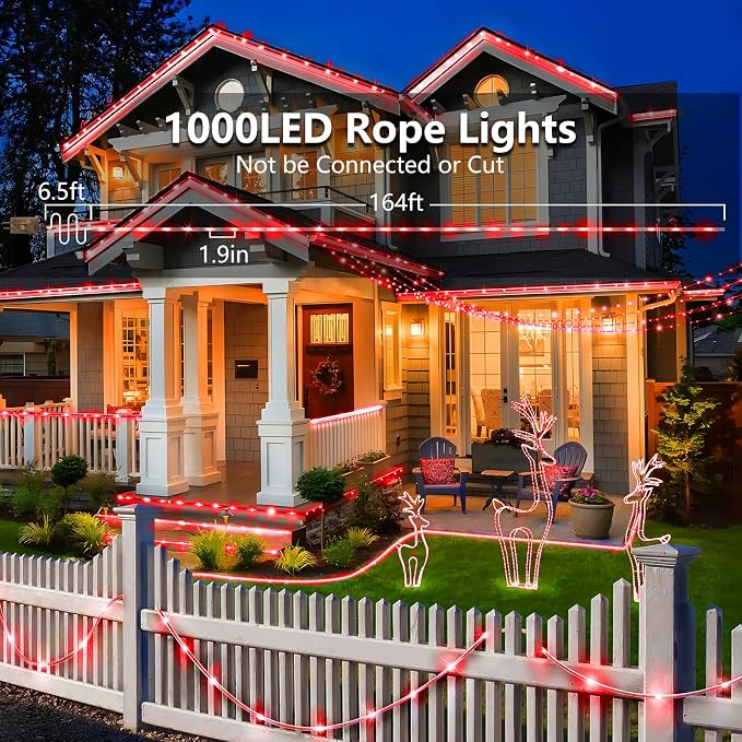 KNONEW 164FT 1000LED Rope Lights - Image 4