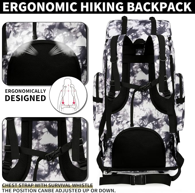 Hiking Backpack for Men 70L/100L Camping Backpack Military Rucksack Molle 3 - Image 5