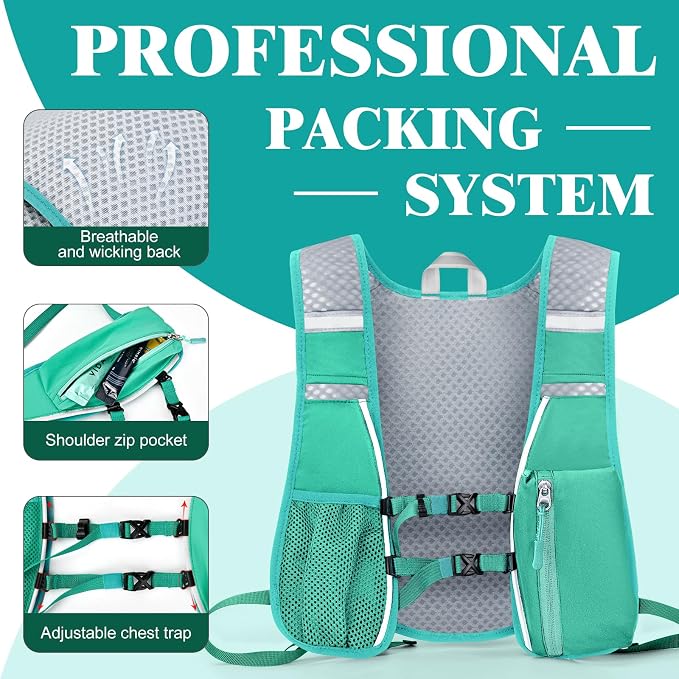 Hydration Backpack with 2L Water Bladder Bag, Lightweight and Breathable - Image 4