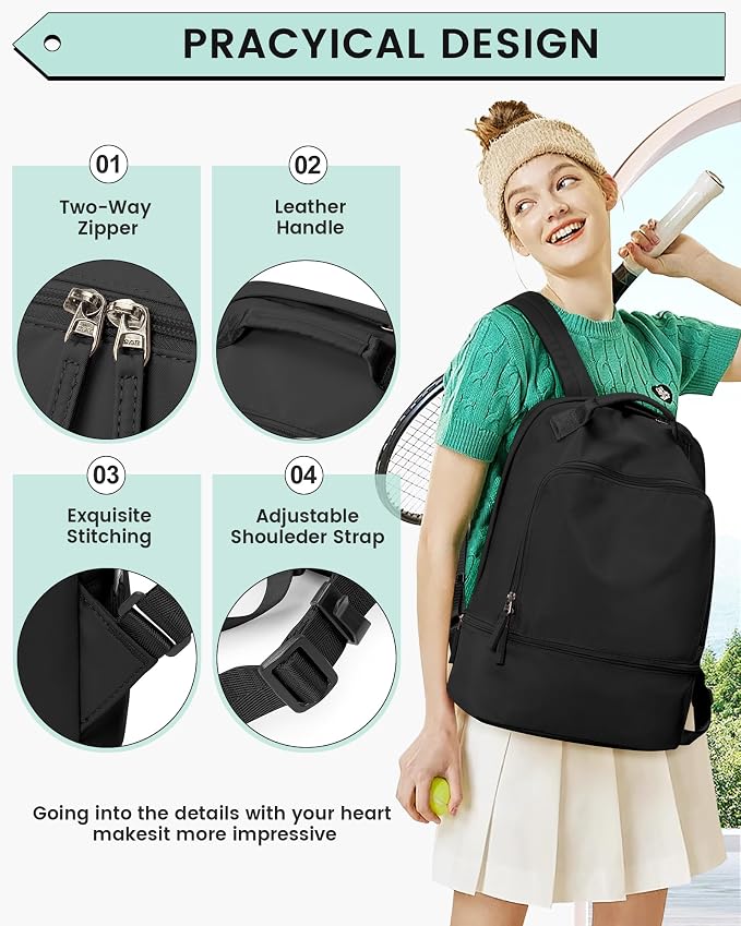 Gym Backpack for Women, Gym Bag - Image 5
