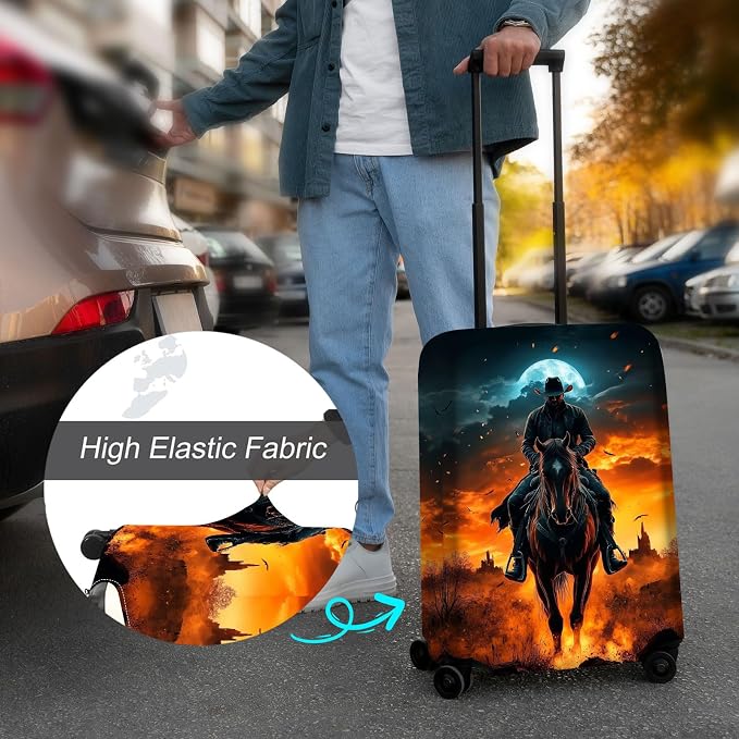 Luggage Cover Protector for 30-32 Inch Suitcases, TSA Approved Elastic Travel - Image 4