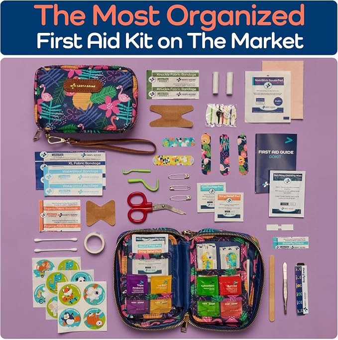 KeepGoing Travel First Aid Kit for Kids – 130 Pc. for Car, Diaper Bag & Backpack - Image 4