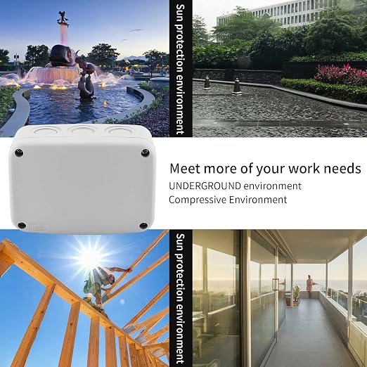 SuperInk White Outdoor Junction Box IP66 Waterproof Electrical Enclosure - Image 4
