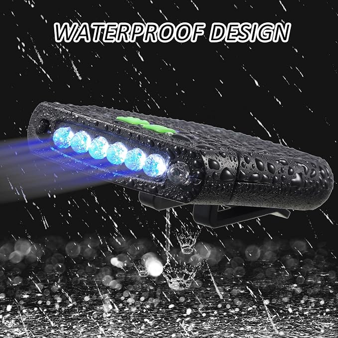 Mudder LED Clip on Cap Lights USB Rechargeable Cap Flashlight Clip Waterproof - Image 5