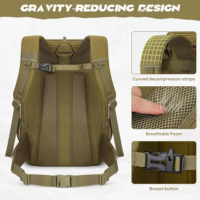 Maelstrom Tactical Backpack for Men, Water Resistant 40L Military Backpack - Image 5
