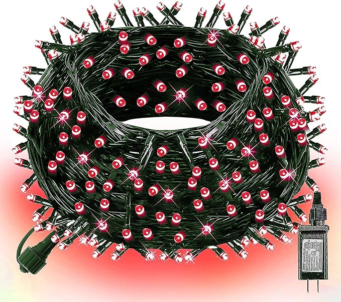 Dazzle Bright 300 LED Christmas String Lights, 100 FT Connectable Waterproof by DazzleBright