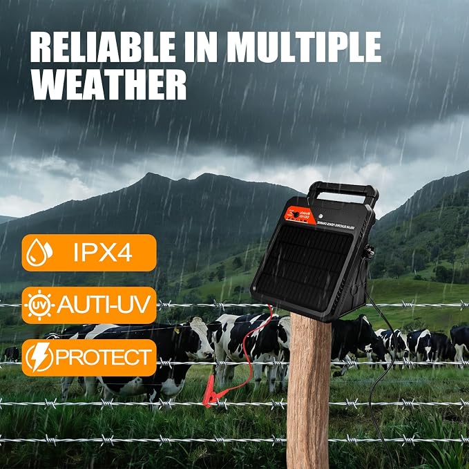 10 Mile Solar Electric Fence Charger, 0.16J Output - Image 7