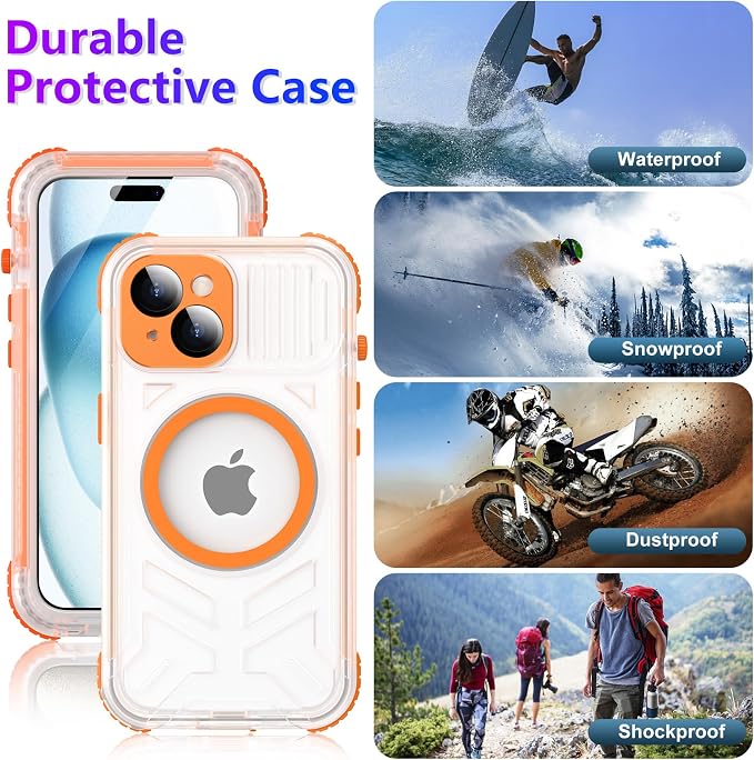 2025 New Magnetic Case for iPhone 15 Case Waterproof, Built-in Screen Protector - Image 6