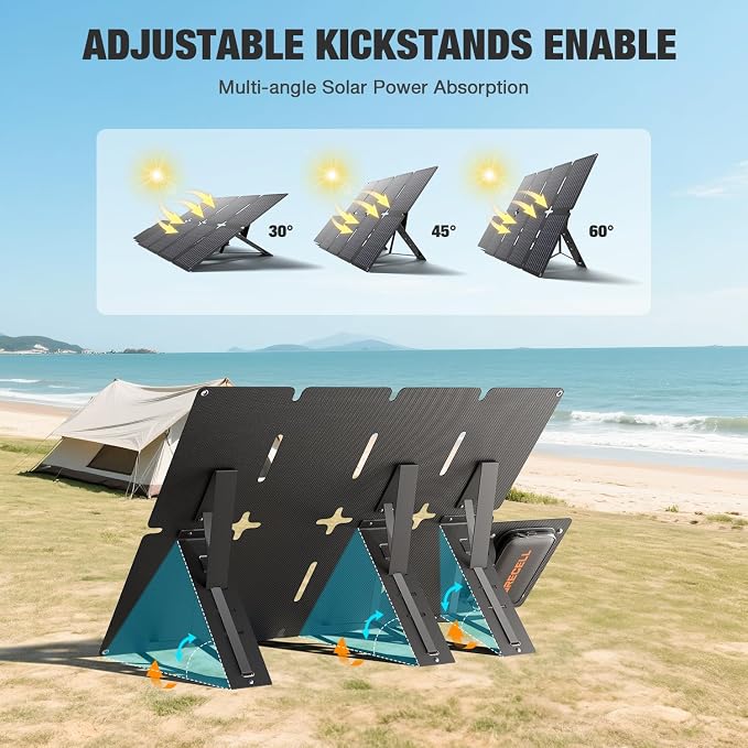 GRECELL 80W Foldable Solar Panel, Portable Solar Charger - Image 2