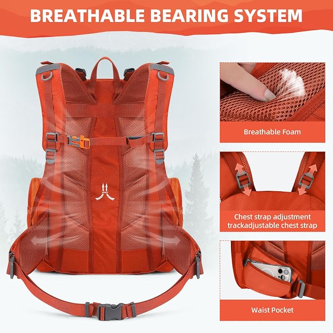 Maelstrom Hiking Backpack, 40L Waterproof Camping Daypack - Image 5
