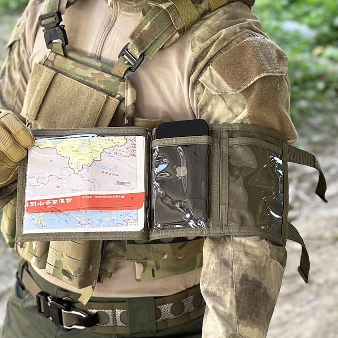 Tactical Arm Sleeve Map Pouch Case Documets Holder Wrist Case Wrist Map Holder - Image 8