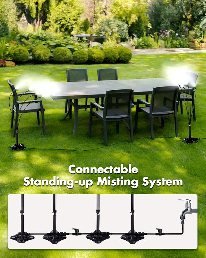 Rafow Standing Misters for Outside Patio Portable Misting System for Cooling - Image 4