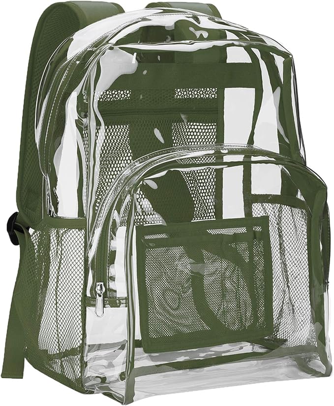 Vorspack Clear Backpack Heavy Duty PVC Transparent Backpack by Vorspack