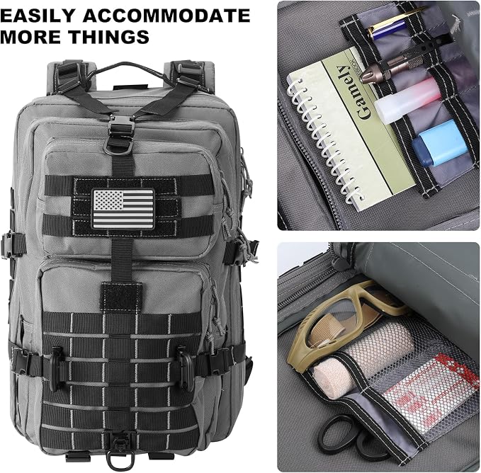 Hannibal Tactical MOLLE Assault Backpack, Tactical Backpack Military Army - Image 6