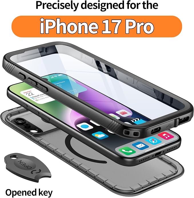 Cozycase for iPhone 17 Pro Waterproof Shockproof Dust Proof Case - Image 2