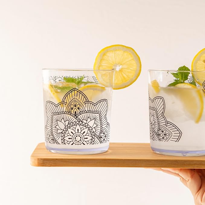 bzyoo BPA-Free Designed Dishwasher Safe 14 oz Plastic Tumbler Set which is - Image 8