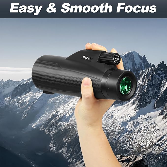 BIJIA 10x50 Monocular Telescope – True 10x Steady Handheld Scope - Image 6