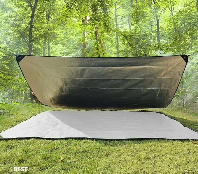 Heavy Duty Survival Blanket -Multifunctional Reflective Tarp Thermal Blanket - Image 5